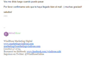 firma email